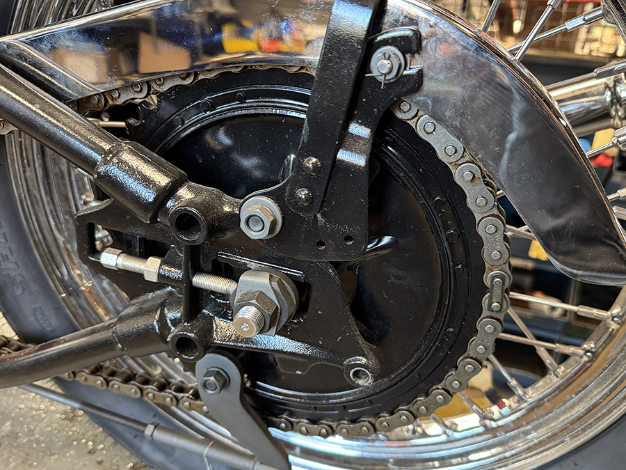 Rear Mechanical Brake Drum Kit Black fits Harley Davidson | eBay