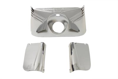 Triple Tree Cover Kit Stainless Steel fits Harley Davidson,V-Twin 24-9909