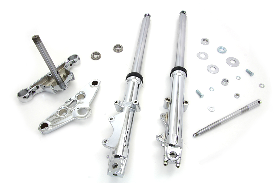 41mm Fork Assembly with Chrome Sliders Dual Disc,for Harley Davidson