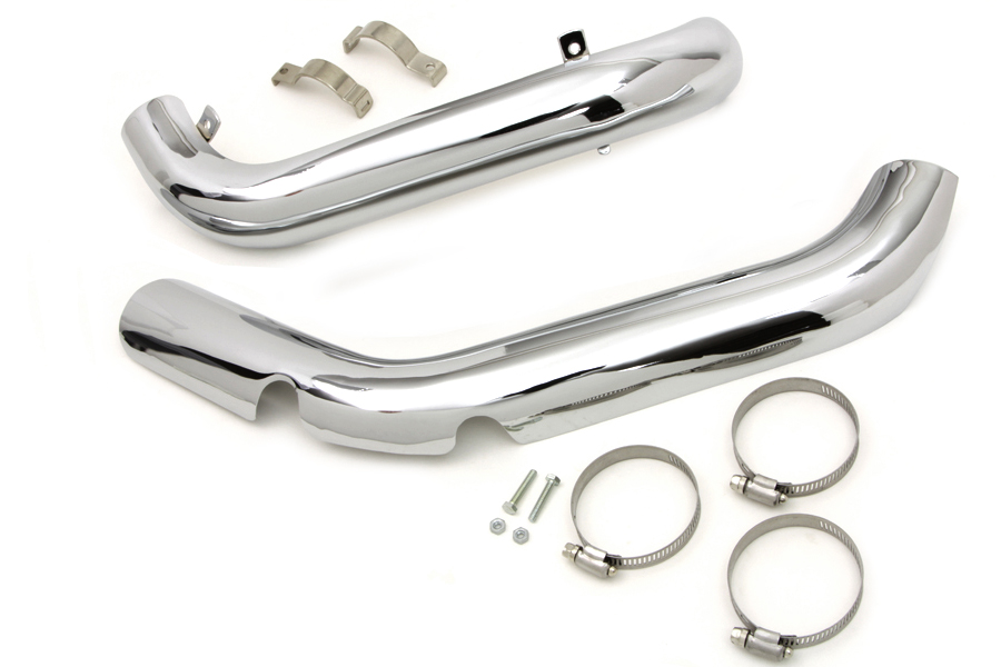 Exhaust Pipe Heat Shield Set, KIT,for Harley Davidson motorcycles,by V