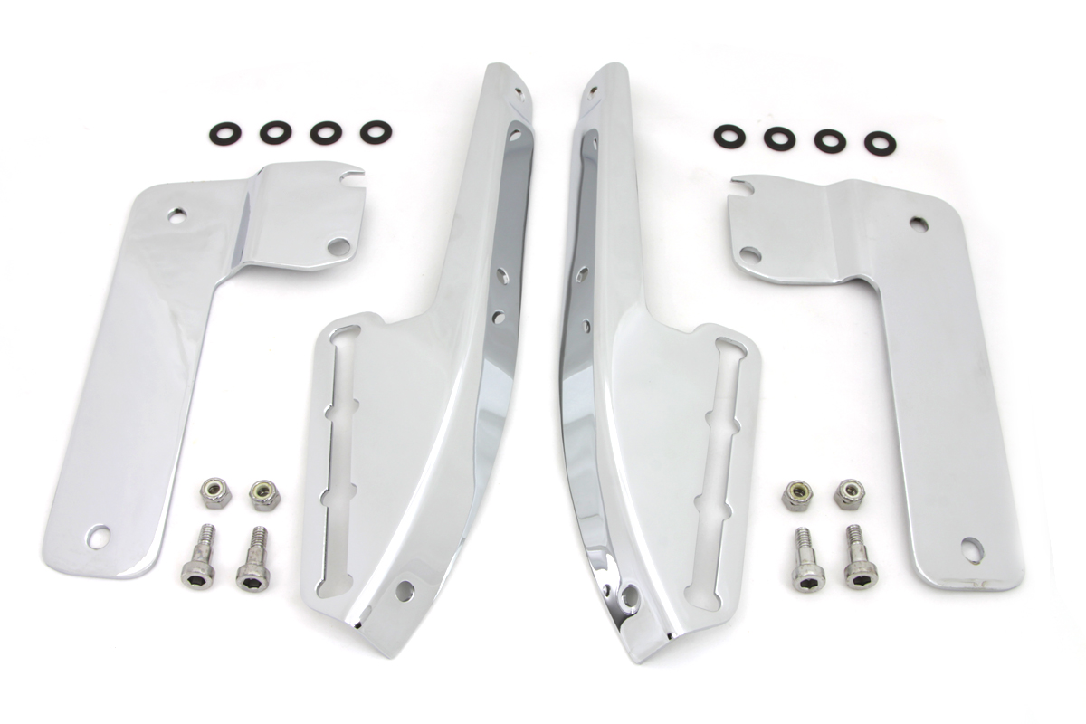 Windshield Bracket Kit Chrome,for Harley Davidson motorcycles,by VTwin