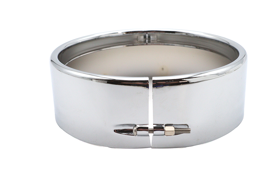53/4" Headlamp Chrome Frenched Trim Ring,for Harley Davidson,by VTwin
