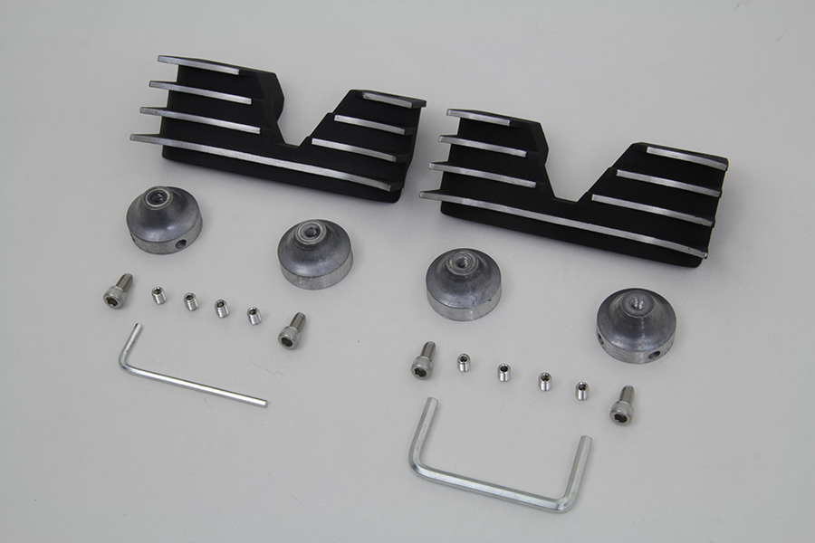 Head Bolt and Spark Plug Cover Kit Black,for Harley Davidson,by VTwin