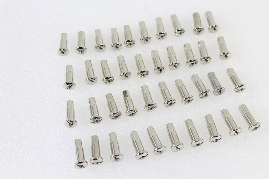 Spoke 40 Piece Stainless Steel Nipple Set for Harley Davidson by V-Twin