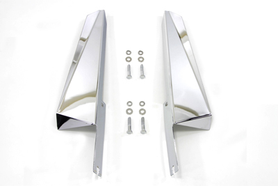 Chrome Windshield Deflector Set fits Harley Davidson