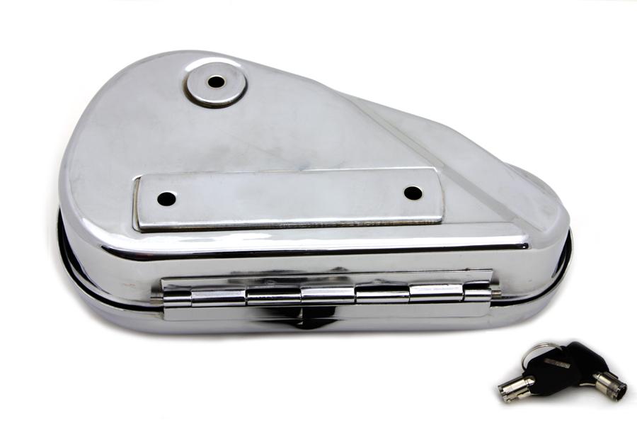 Oval Right Side Chrome Tool Box,for Harley Davidson,by VTwin eBay