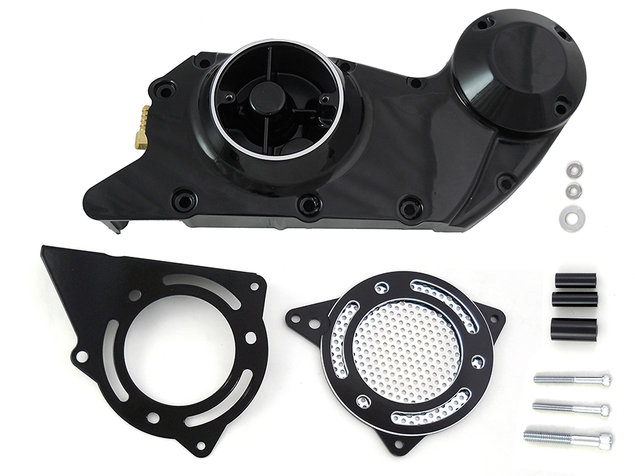 Black Cam and Sprocket Cover Set