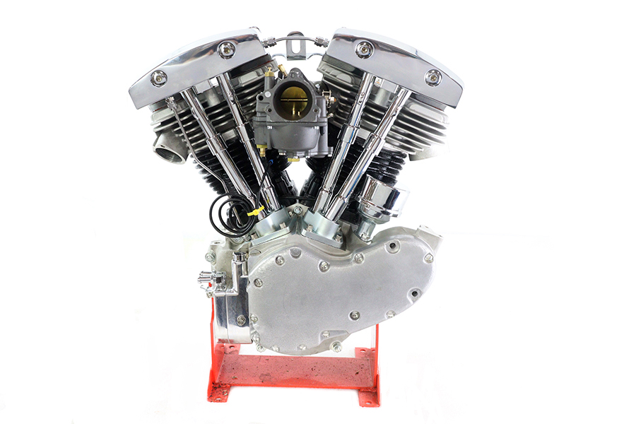 80" Flatside Shovel Long Block with Chrome Rocker Box