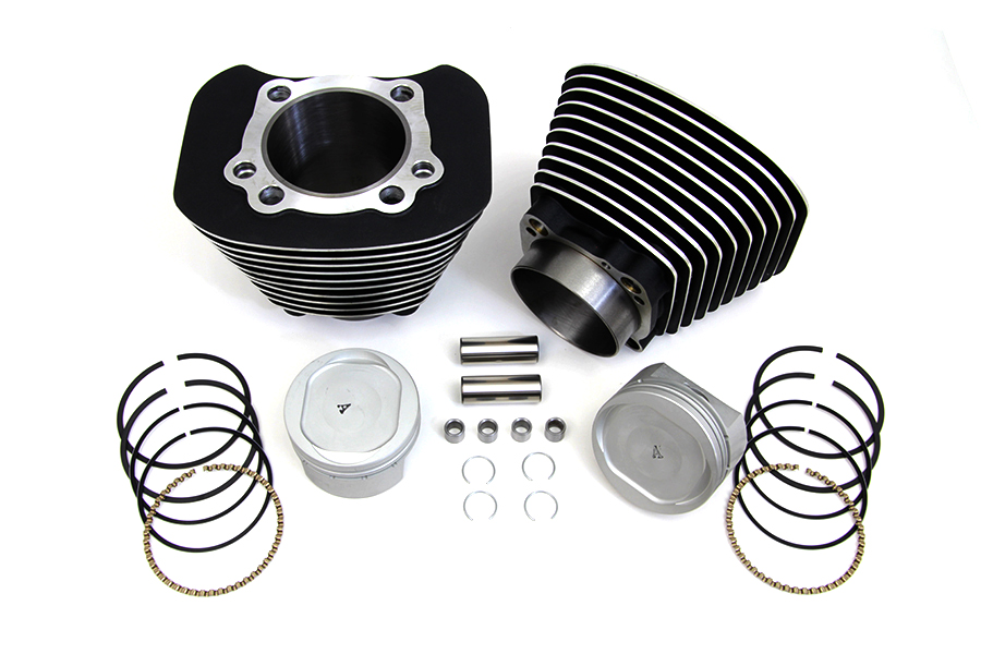 Vtwin Black Motorcycle 1200cc Cylinder Piston Conversion Kit 2004-2016 Harley Xl