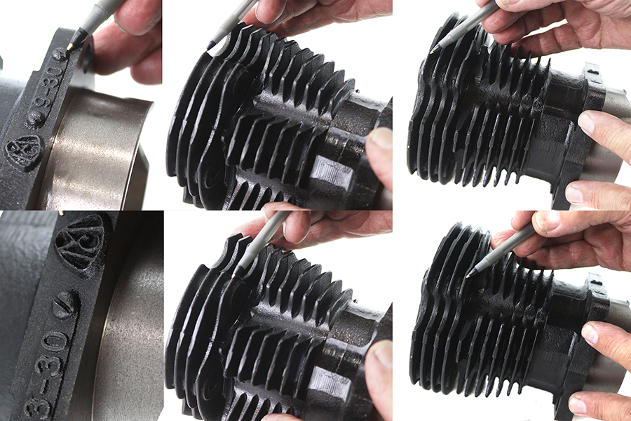 Replica 61" Knucklehead Cylinder Set Black