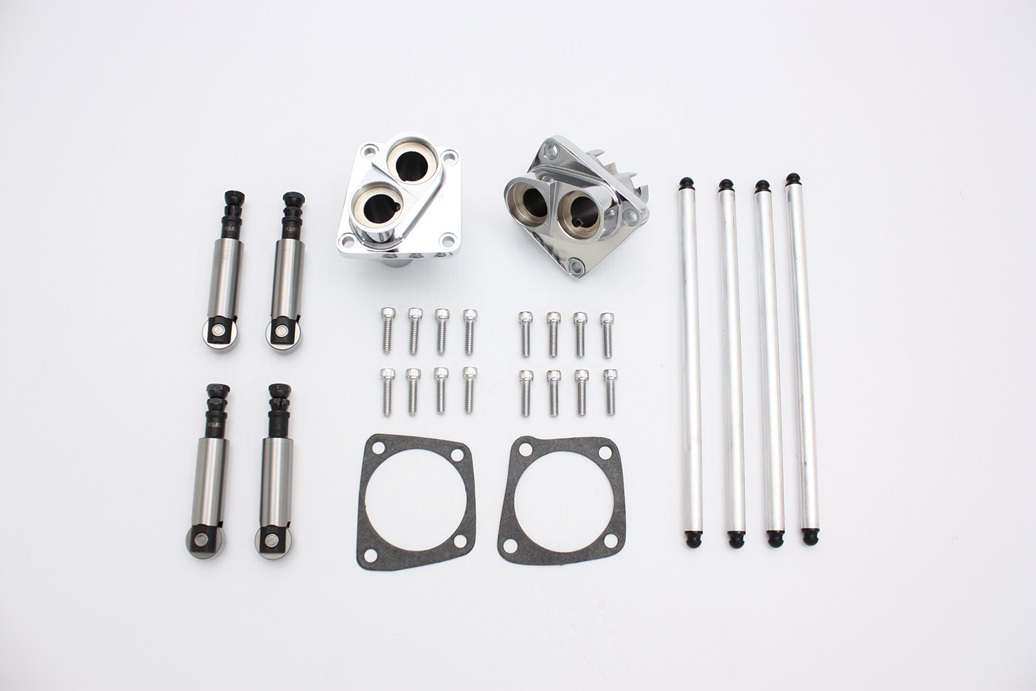 Solid Tappet Kit Chrome Finish