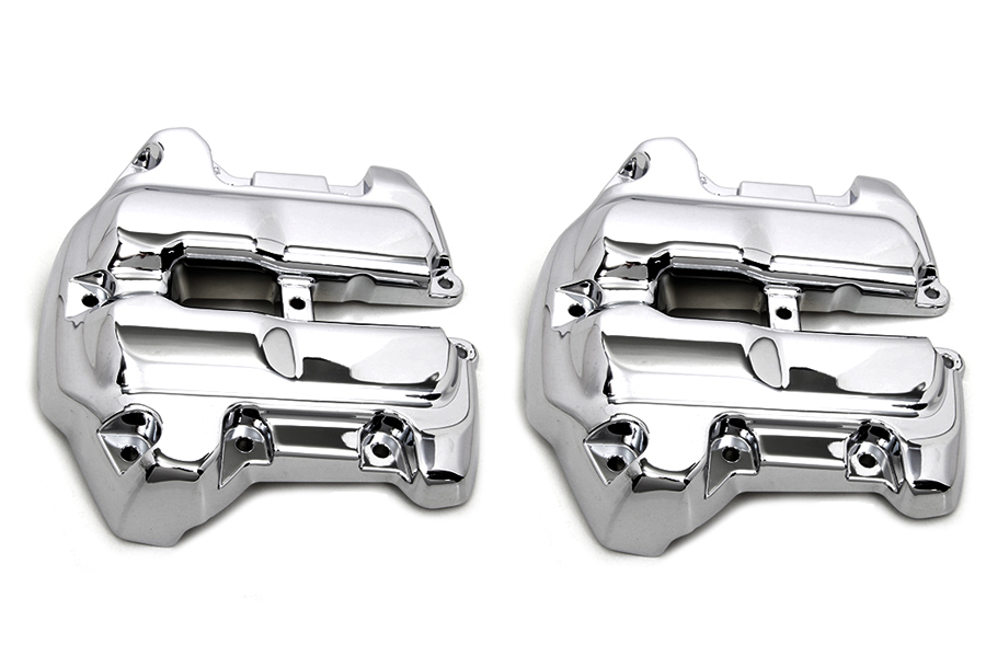 Vtwin Chrome Rocker Box Cover Set fits 2017-2022 Harley Davidson M8