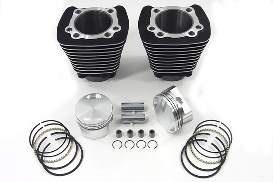 Vtwin Black 10.5:1 Cylinder Piston Ring Kit for 1988-2003 Harley Davidson Sportster