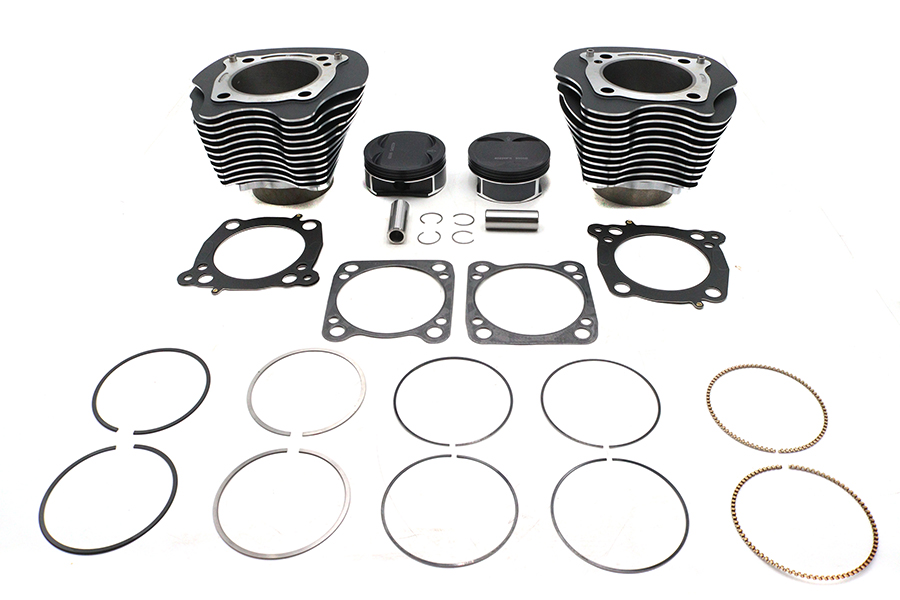M8 128" Big Bore Bolt On Cylinder Kit Black