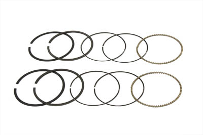 88" Twin Cam Moly Piston Ring Set .010