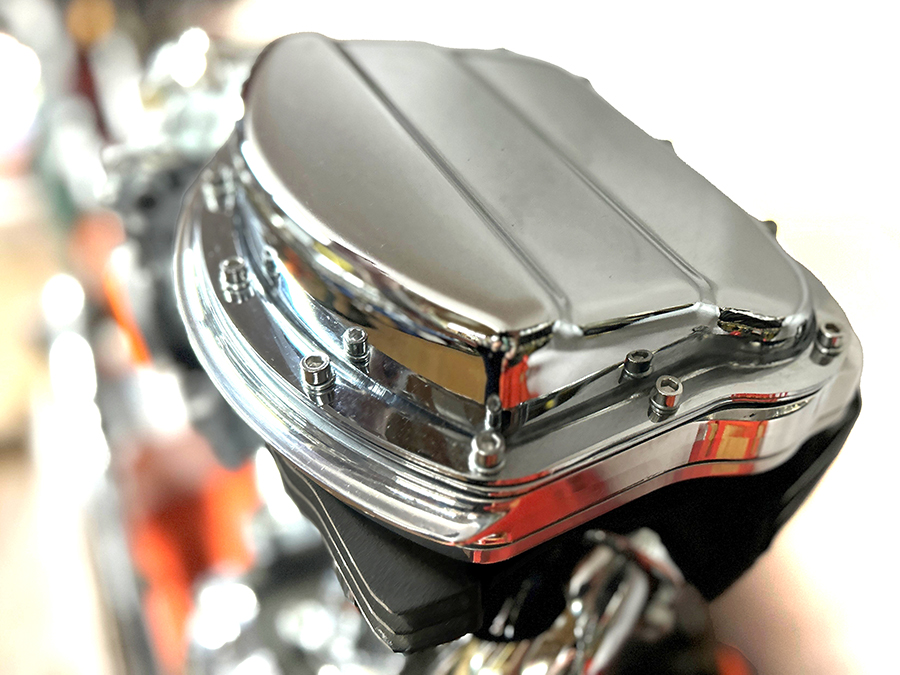 UPDATE TC-88 Panhead Rocker Box Cover Set Chrome