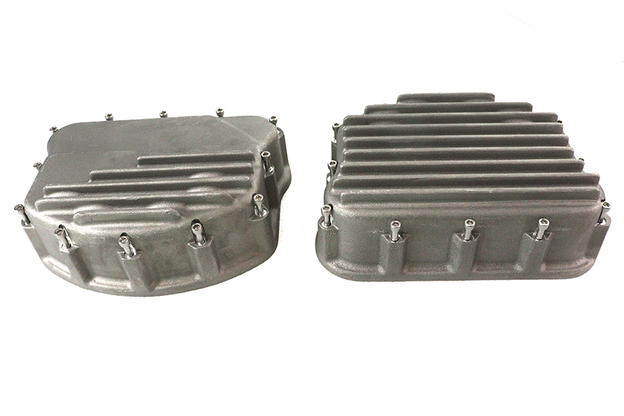 Finned Panhead Valve Cover Set