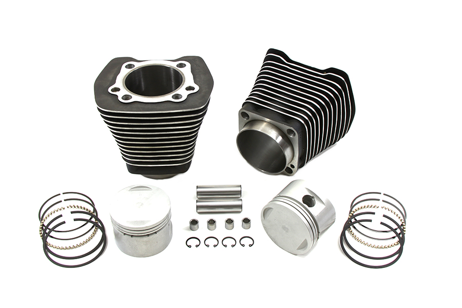 Vtwin Evo Black Cylinder 8.5:1 Piston Kit for 1984-1998 Harley Softail Touring
