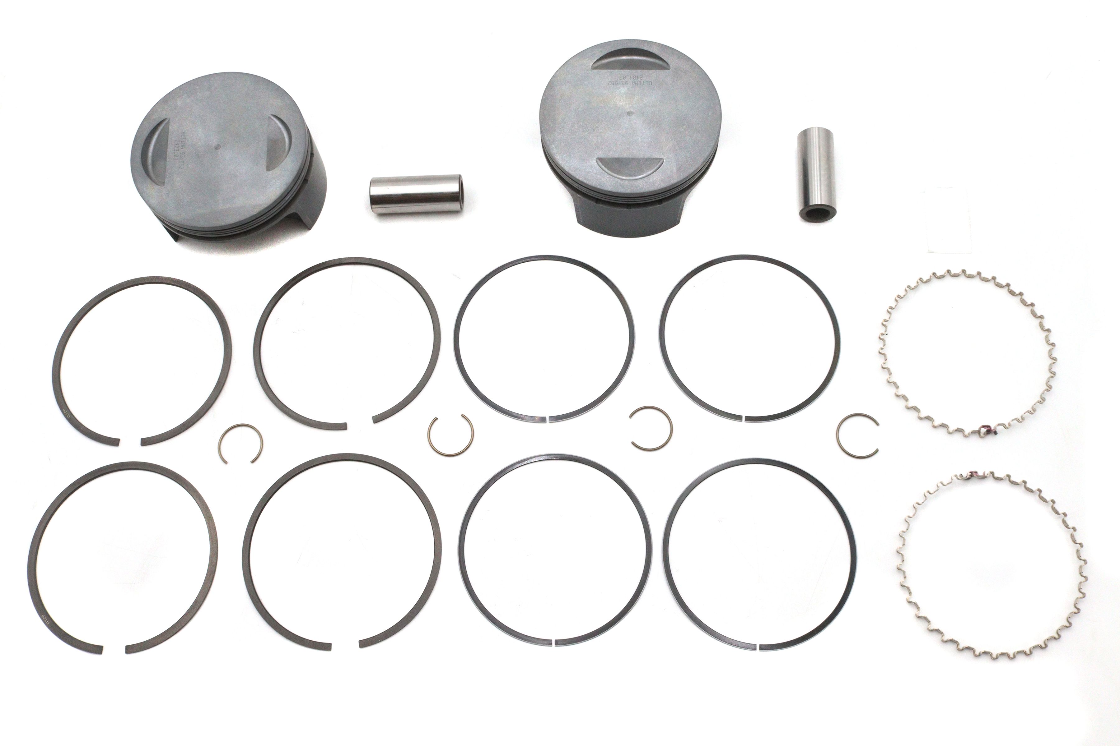 130" Ultima 4.400" Bore Piston Set .010 Oversize