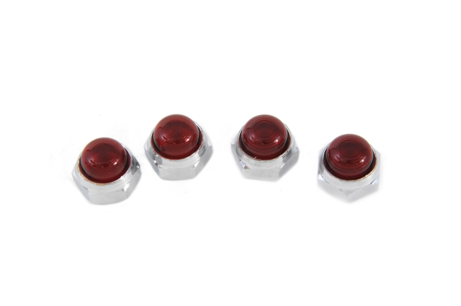 Red Rocker Arm Shaft End Caps
