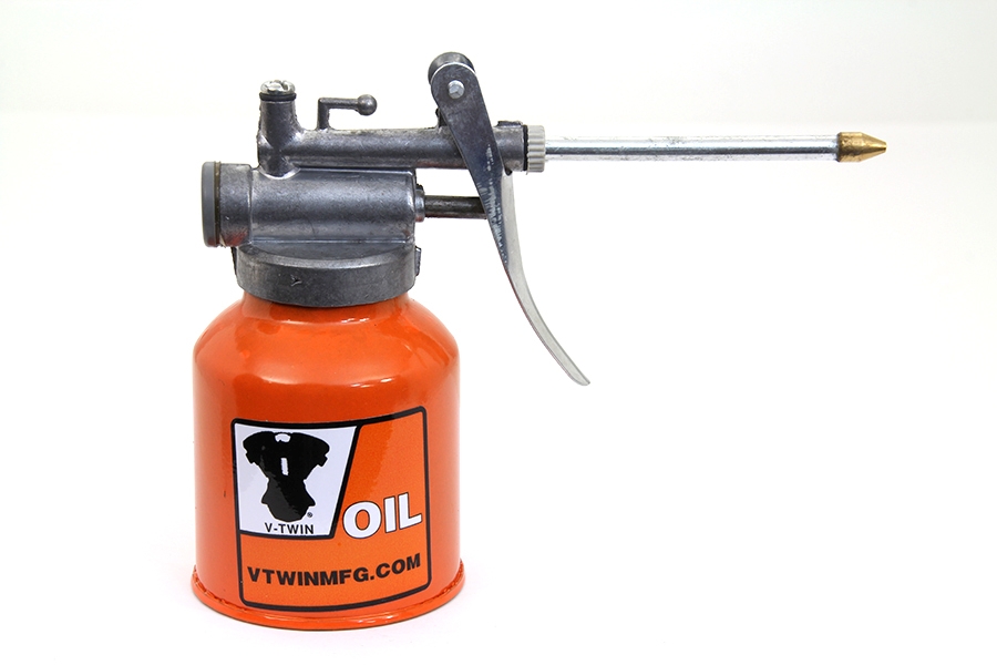 V-Twin Metal Squirt Oil Can