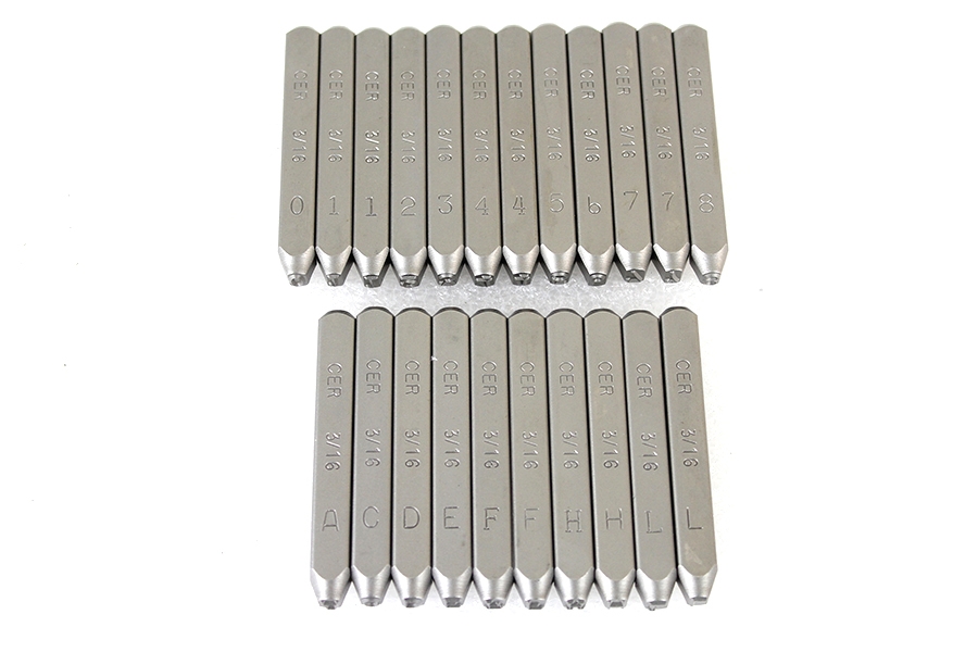 Motor Number Stamp Set