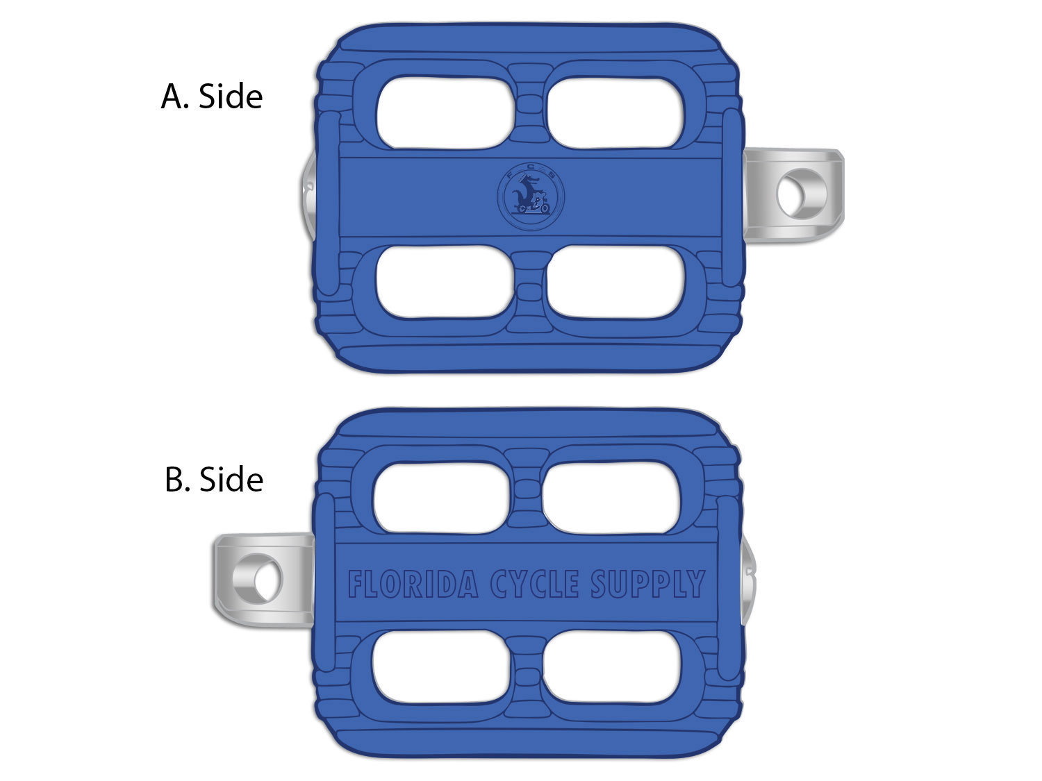 Kick Starter Pedal Assembly Blue