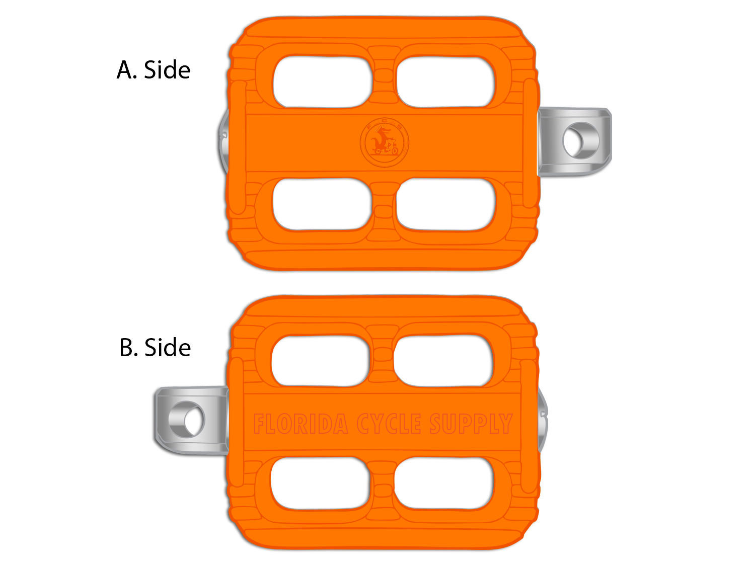 FCS Kick Starter Pedal Assembly Orange