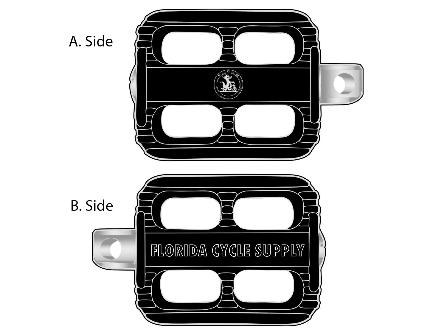 FCS Kick Starter Pedal Assembly Black