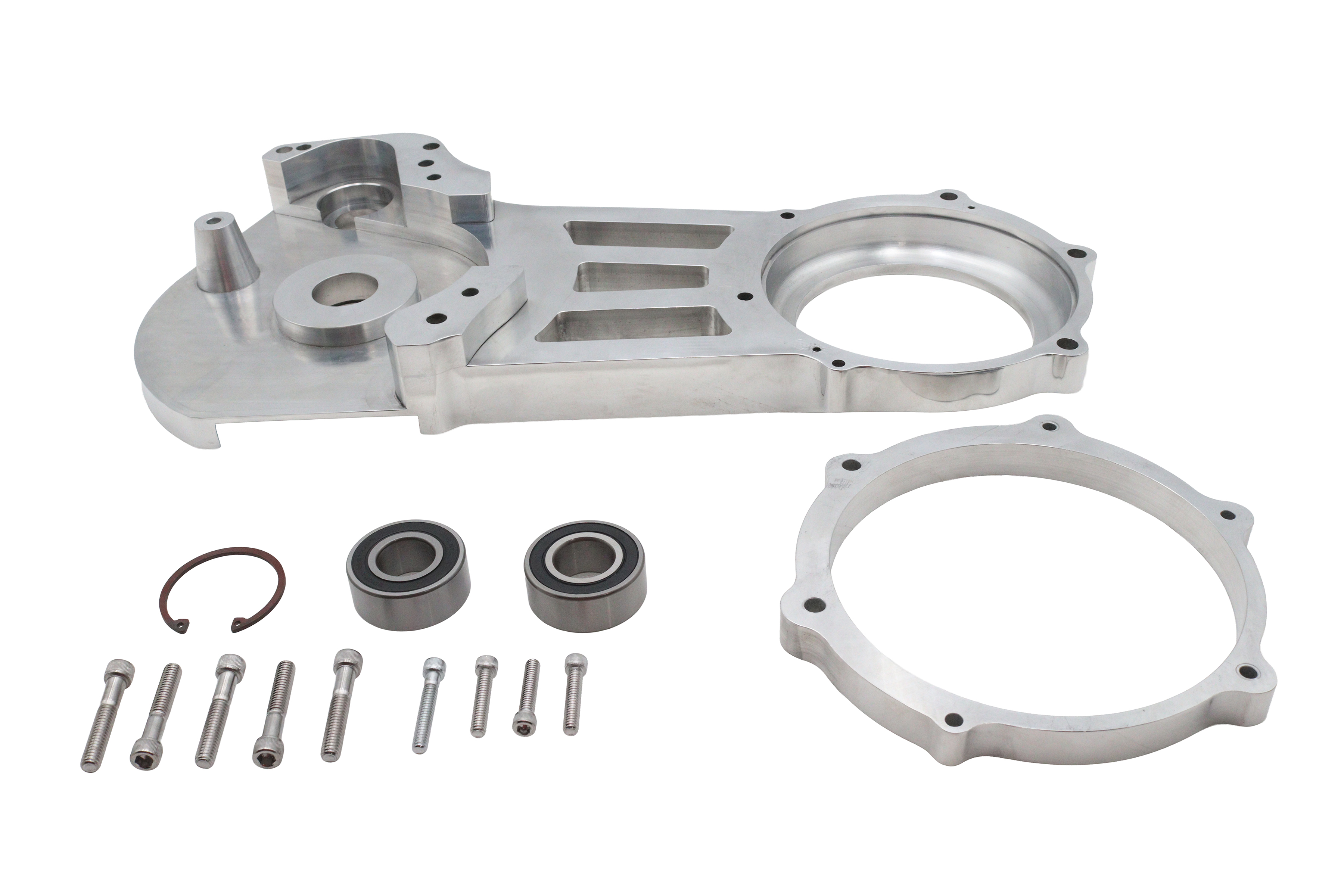 Ultima 2" Belt Drive Motor Plate Assembly Polished