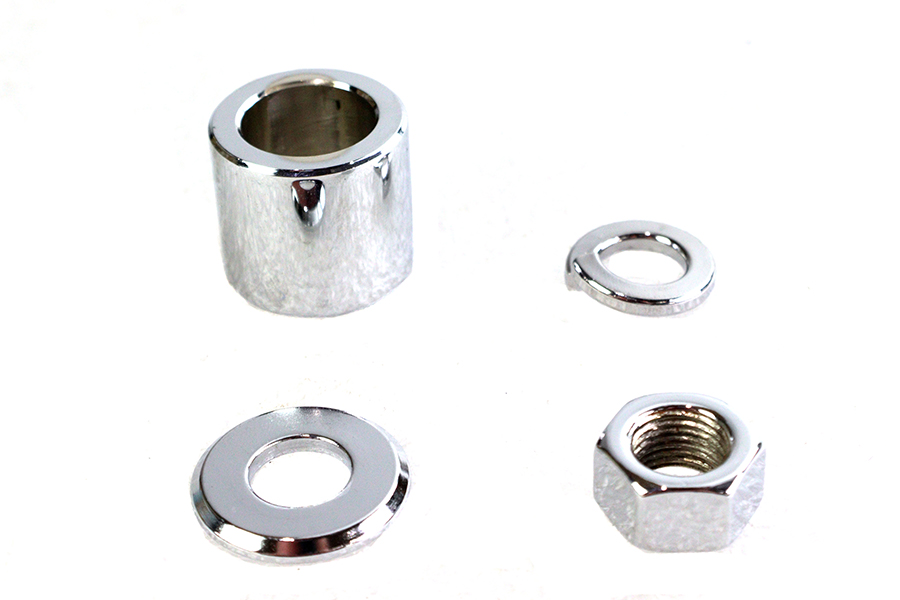 Front Axle Spacer Kit Smooth Style Chrome