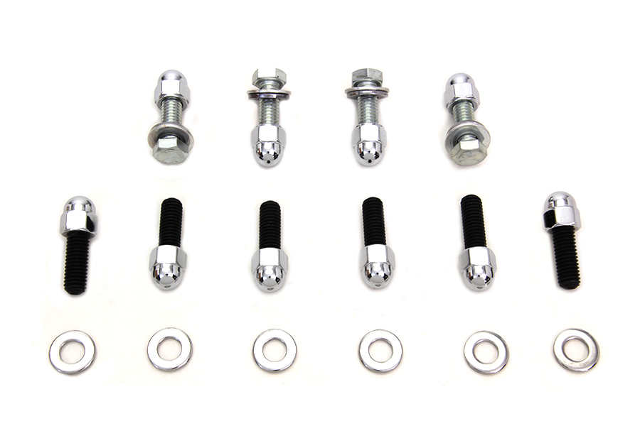 Rear Fender Strut Bolt Kit Chrome