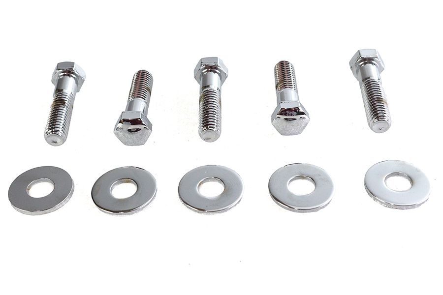 Rear Sprocket Bolt and Washer Kit Chrome