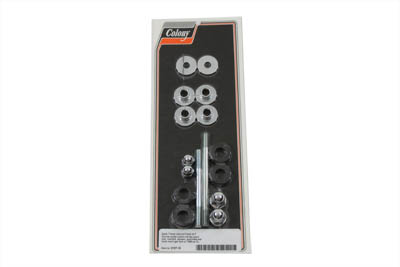 Gas Tank Mount Kit Chrome Acorn Type