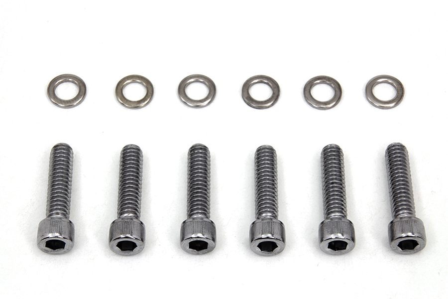 Transmission Shifter Cover Screw Kit Chrome