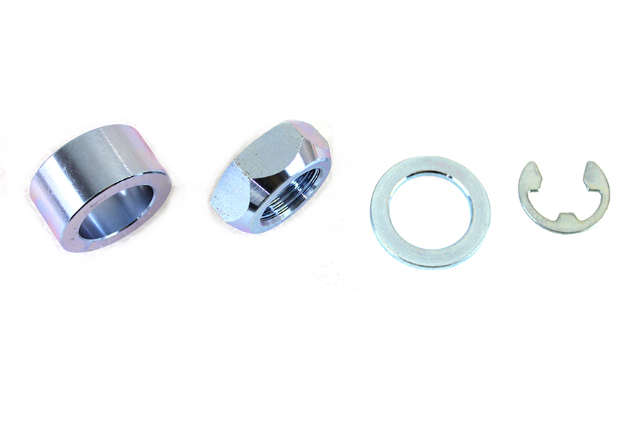 Rear Axle Spacer Kit Smooth Style Bright Zinc
