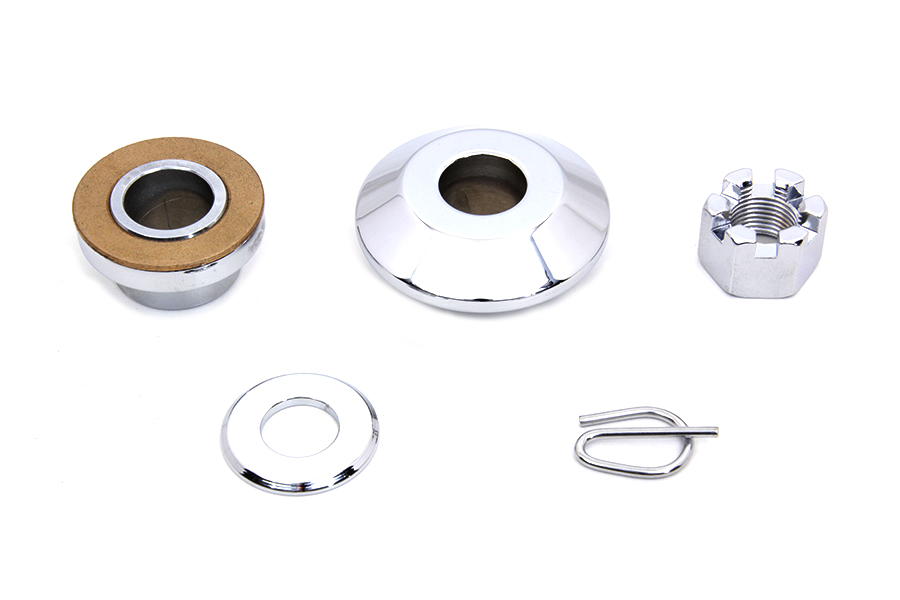 Front Axle Spacer Kit Smooth Style Chrome