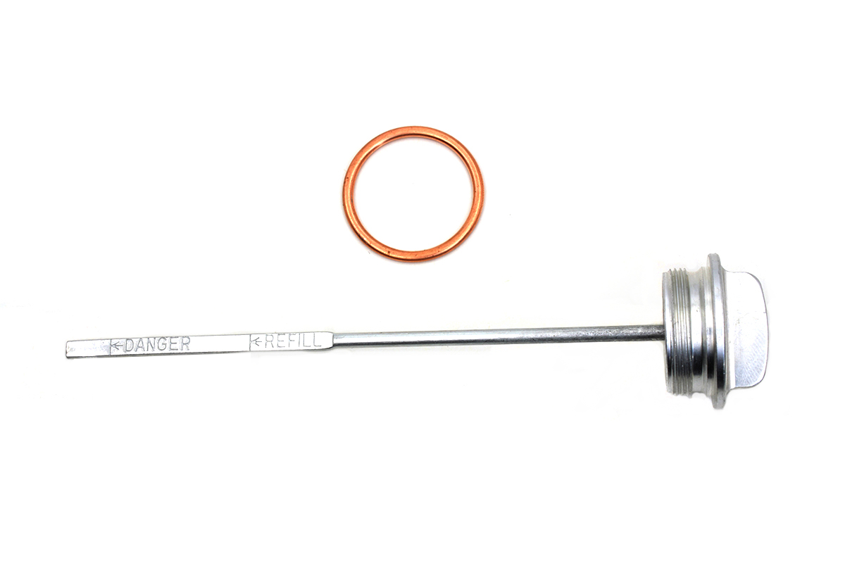 Cadmium Plated Oil Tank Filler Cap and Gauge Kit