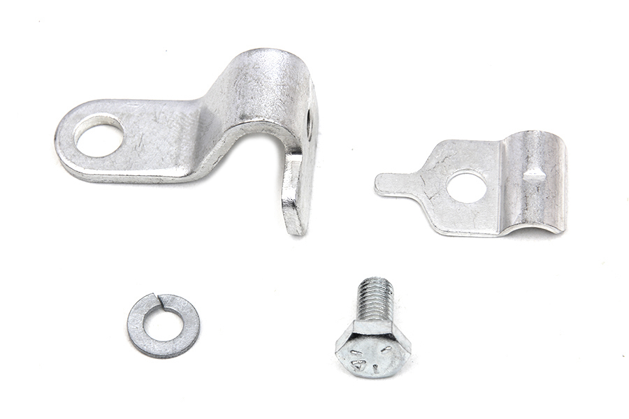 Cadmium Throttle Cable Bracket and Clamp