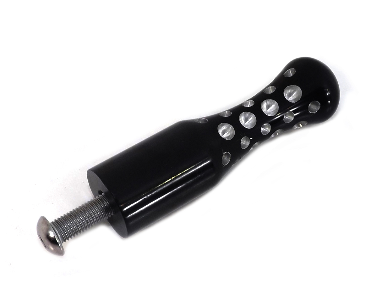 Black Agostinni Shifter Footpeg Contour Style