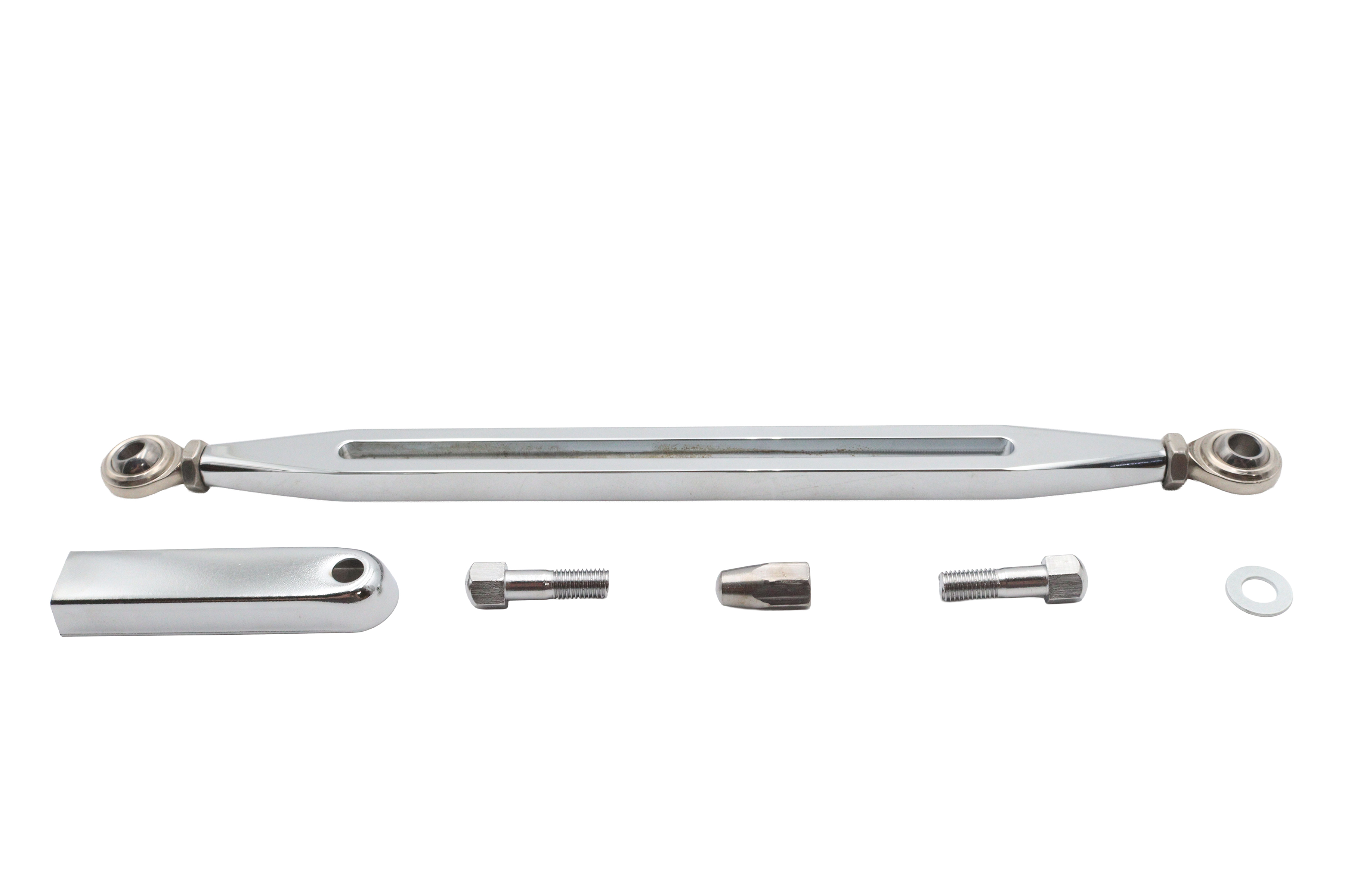 *UPDATE 12" Shifter Rod Kit Slotted Chrome