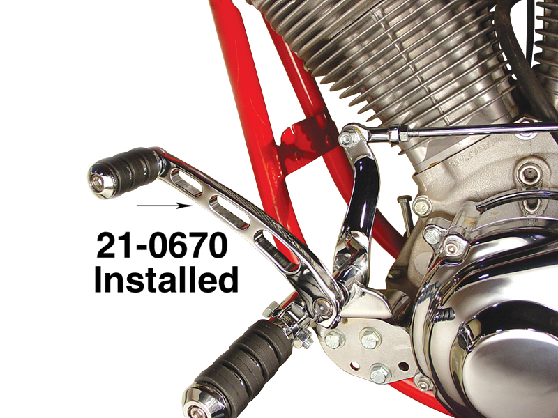 Billet Shifter Lever Chrome fits Harley Davidson - Picture 3 of 3