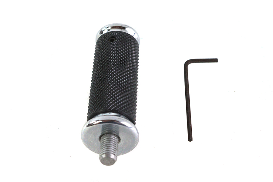 2.5 Long Shifter Footpeg with Chrome End Caps