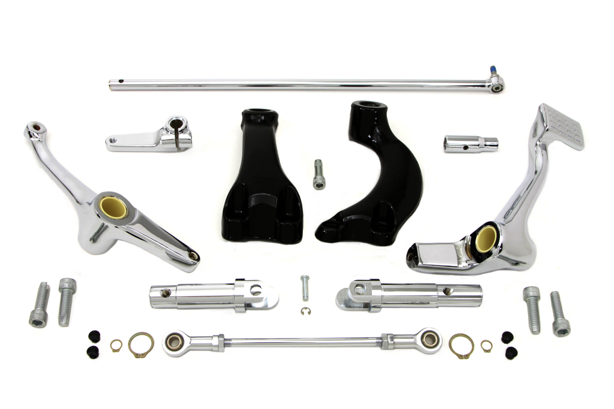 VTwin Chrome Forward Control Kit & Foot Pegs 2014-22 Harley Sportster XLN XLX XL