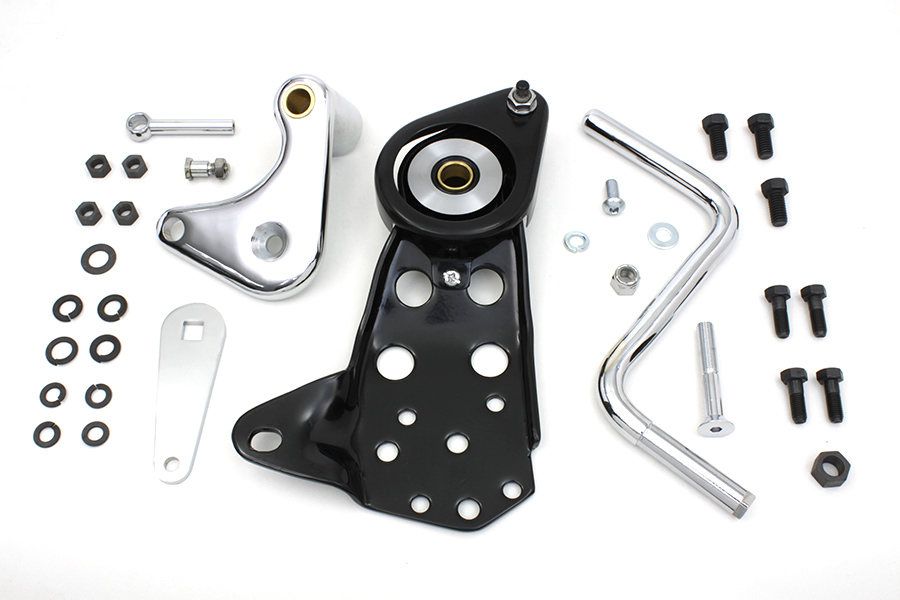 ヴィンテージ 英国周遊 クラッチハンドル ハイキングステッキ タンシャフト 89cm V-Twin Mfg. Jockey Shift Foot Clutch Pedal And Mounting