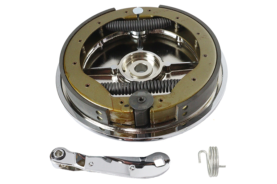 Rear Brake Backing Plate Kit Chrome