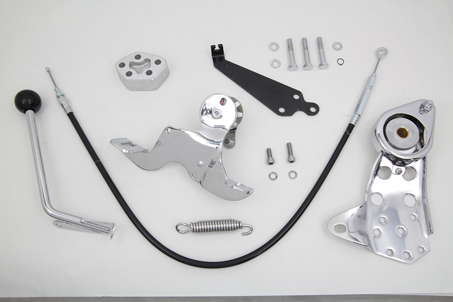 V-TWIN JOCKEY SUICIDE SHIFT WITH CABLE COMPLETE KIT 86-1999
