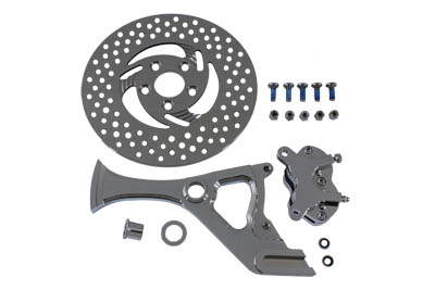 *UPDATE Chrome Rear 4 Piston Caliper and 11-1/2" Disc Kit