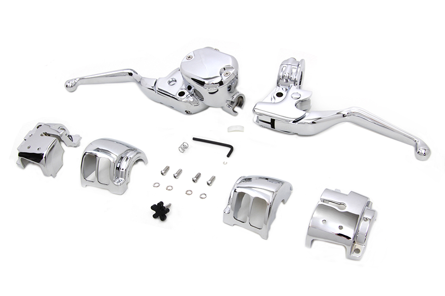 Handlebar Control Kit Chrome fits Harley Davidson | eBay