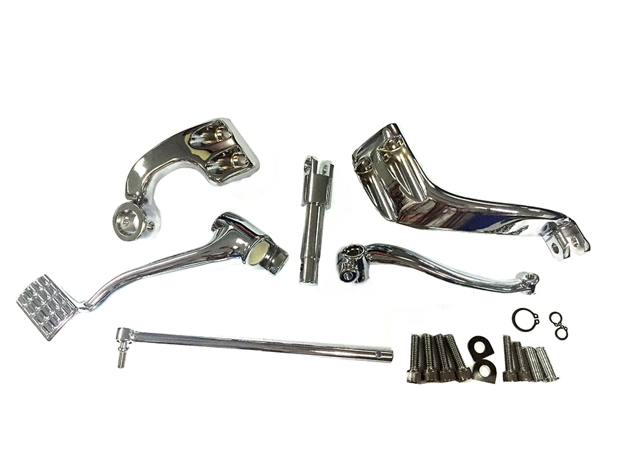 Chrome 3" Extension Mid Control Kit without Footpegs